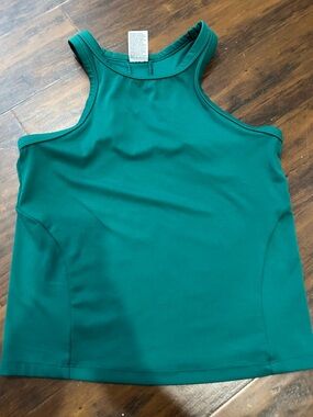 all in motion High-Neck Sleeveless Tank in Emerald Green
